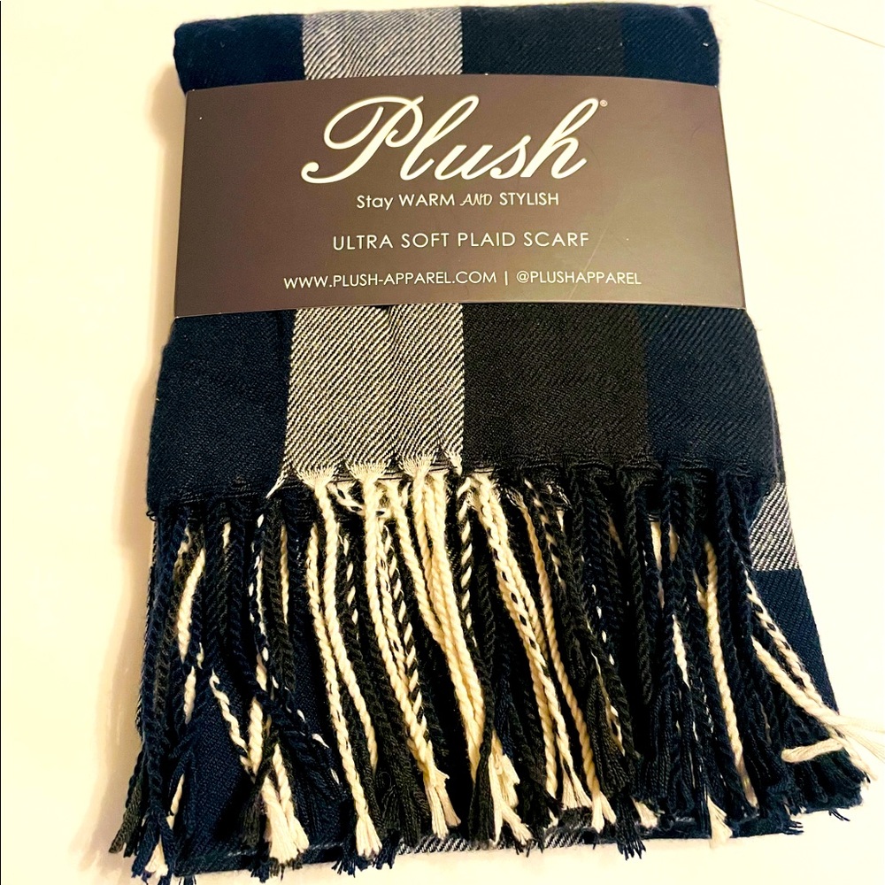 Plush Plaid Scarf